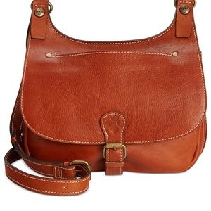 Patricia Nash London Smooth Leather Saddle Bag